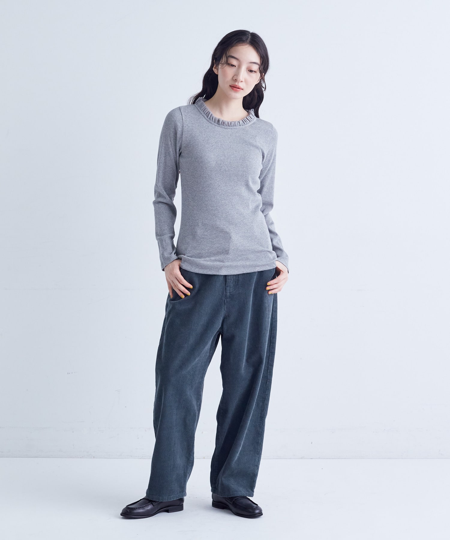 【congés payés】｜2BUY10%OFF・3BUY20%OFF｜◆チュールフリルインナー 詳細画像 ブラック 14