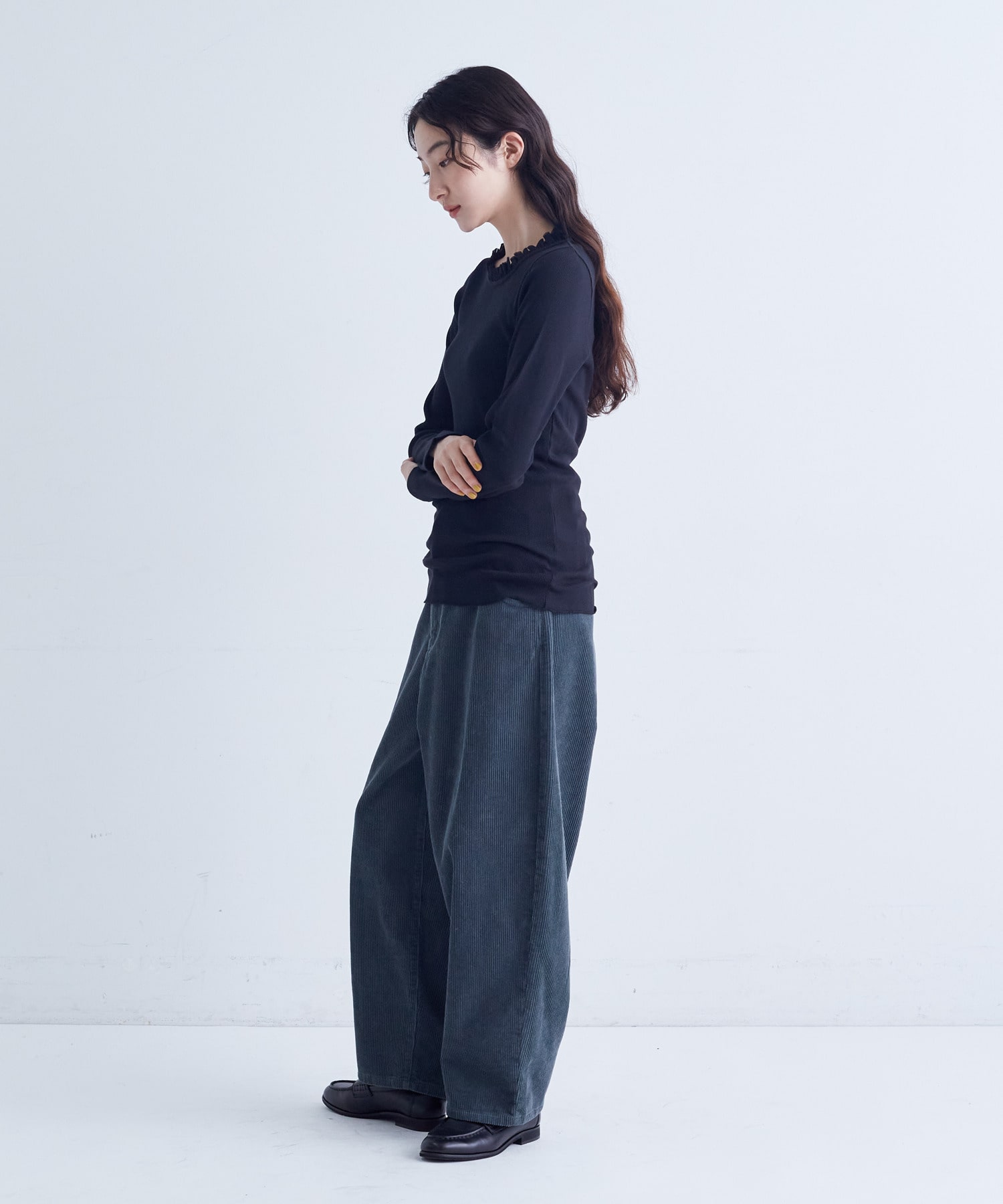 【congés payés】｜2BUY10%OFF・3BUY20%OFF｜◆チュールフリルインナー 詳細画像 ブラック 22