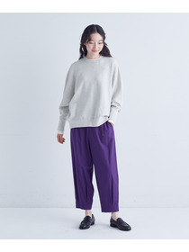 【congés payés】｜2BUY10%OFF・3BUY20%OFF｜配色リブトレーナー 詳細画像 チャコールグレー 1