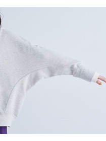 【congés payés】｜2BUY10%OFF・3BUY20%OFF｜配色リブトレーナー 詳細画像 チャコールグレー 10