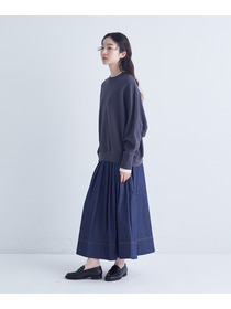 【congés payés】｜2BUY10%OFF・3BUY20%OFF｜配色リブトレーナー 詳細画像 チャコールグレー 12