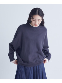 【congés payés】｜2BUY10%OFF・3BUY20%OFF｜配色リブトレーナー 詳細画像 チャコールグレー 14