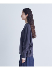 【congés payés】｜2BUY10%OFF・3BUY20%OFF｜配色リブトレーナー 詳細画像 チャコールグレー 16