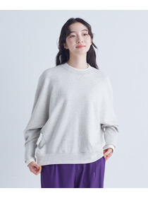 【congés payés】｜2BUY10%OFF・3BUY20%OFF｜配色リブトレーナー 詳細画像 チャコールグレー 4