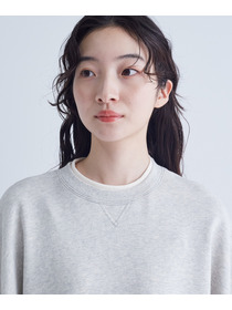 【congés payés】｜2BUY10%OFF・3BUY20%OFF｜配色リブトレーナー 詳細画像 チャコールグレー 8