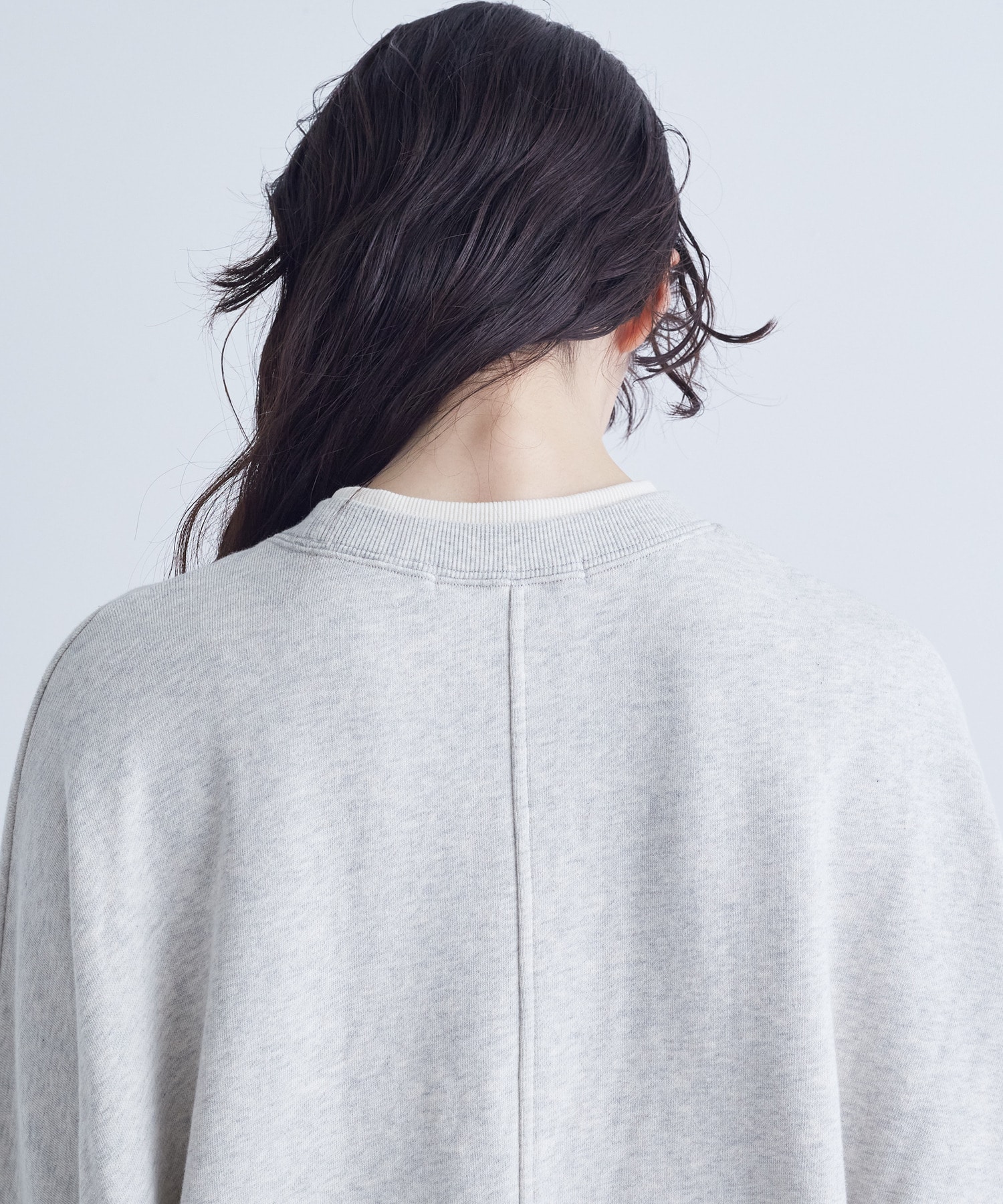 【congés payés】｜2BUY10%OFF・3BUY20%OFF｜配色リブトレーナー 詳細画像 チャコールグレー 9