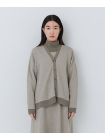 【congés payés】ポンチカーディガン 詳細画像 ダークブラウン 15