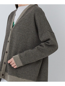 【congés payés】ポンチカーディガン 詳細画像 ダークブラウン 9