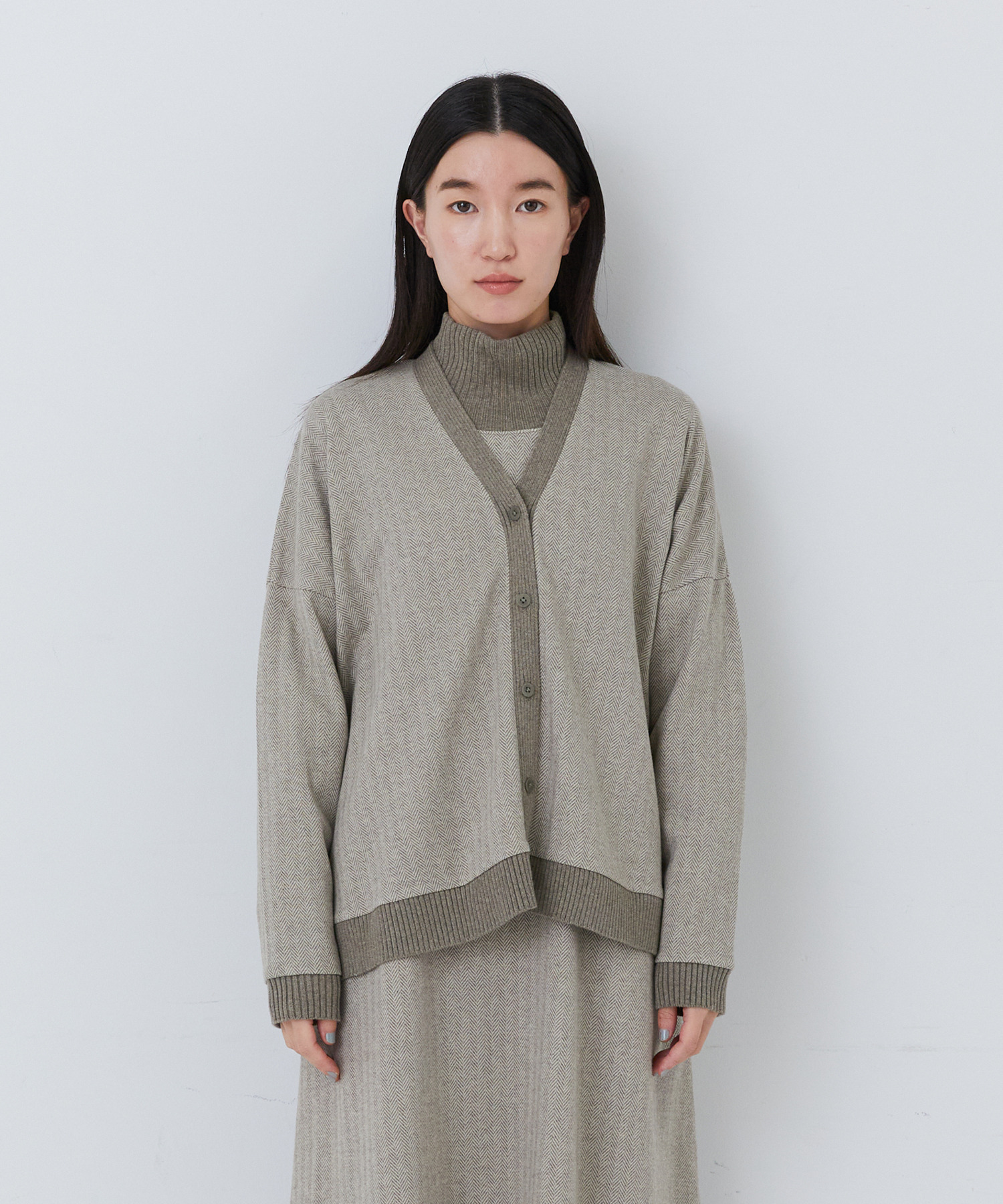 【congés payés】ポンチカーディガン 詳細画像 ダークブラウン 15