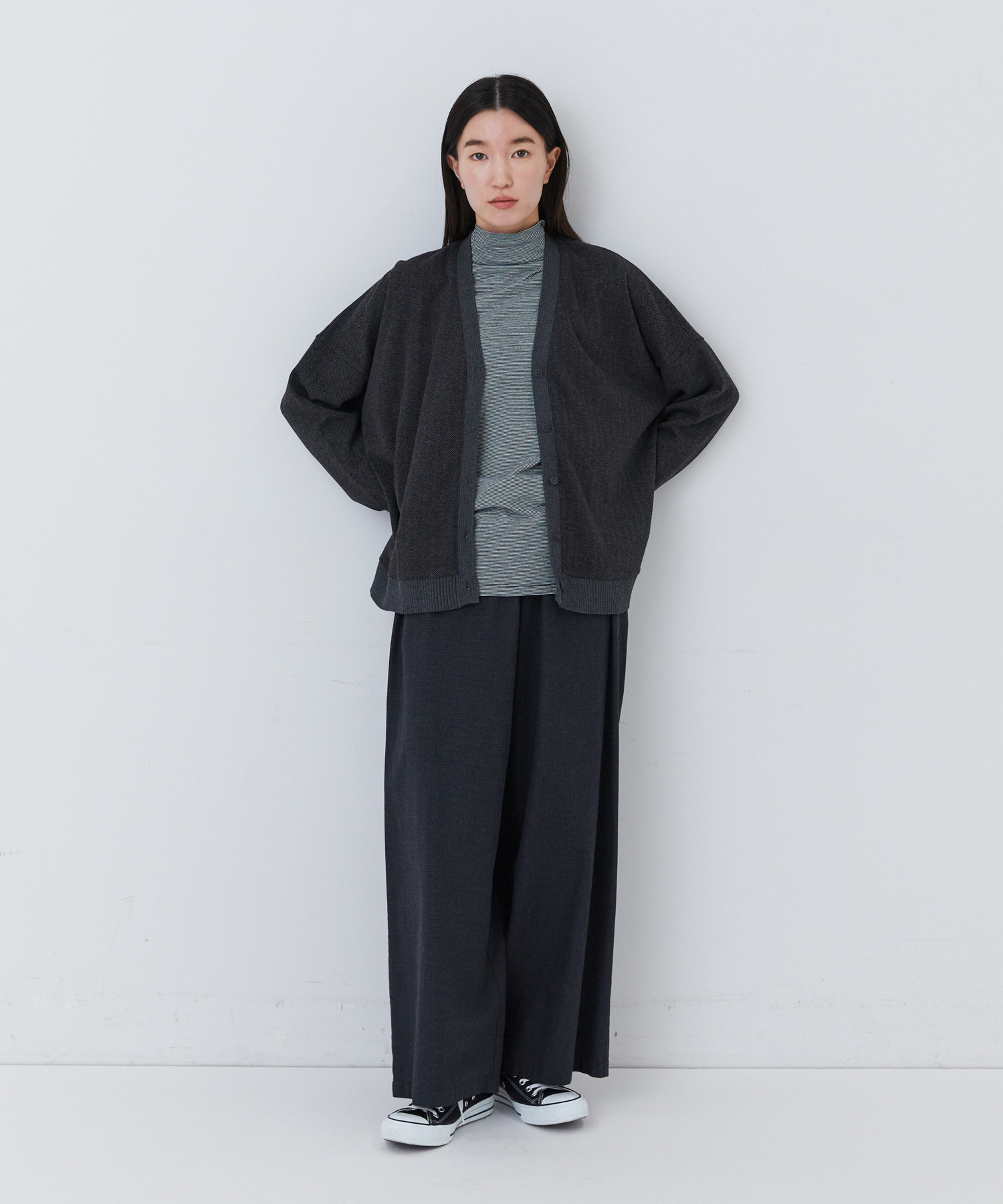 【congés payés】ポンチカーディガン 詳細画像 ダークブラウン 19