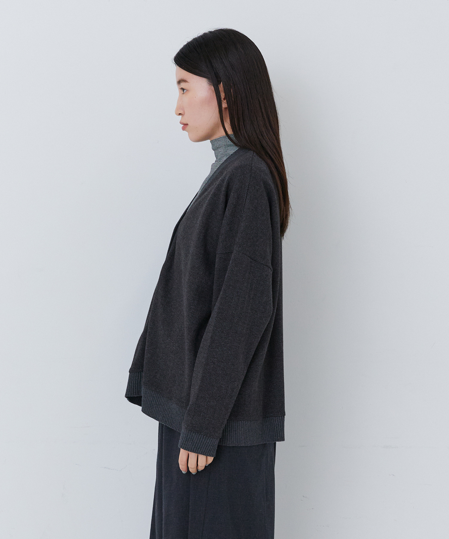 【congés payés】ポンチカーディガン 詳細画像 ダークブラウン 23