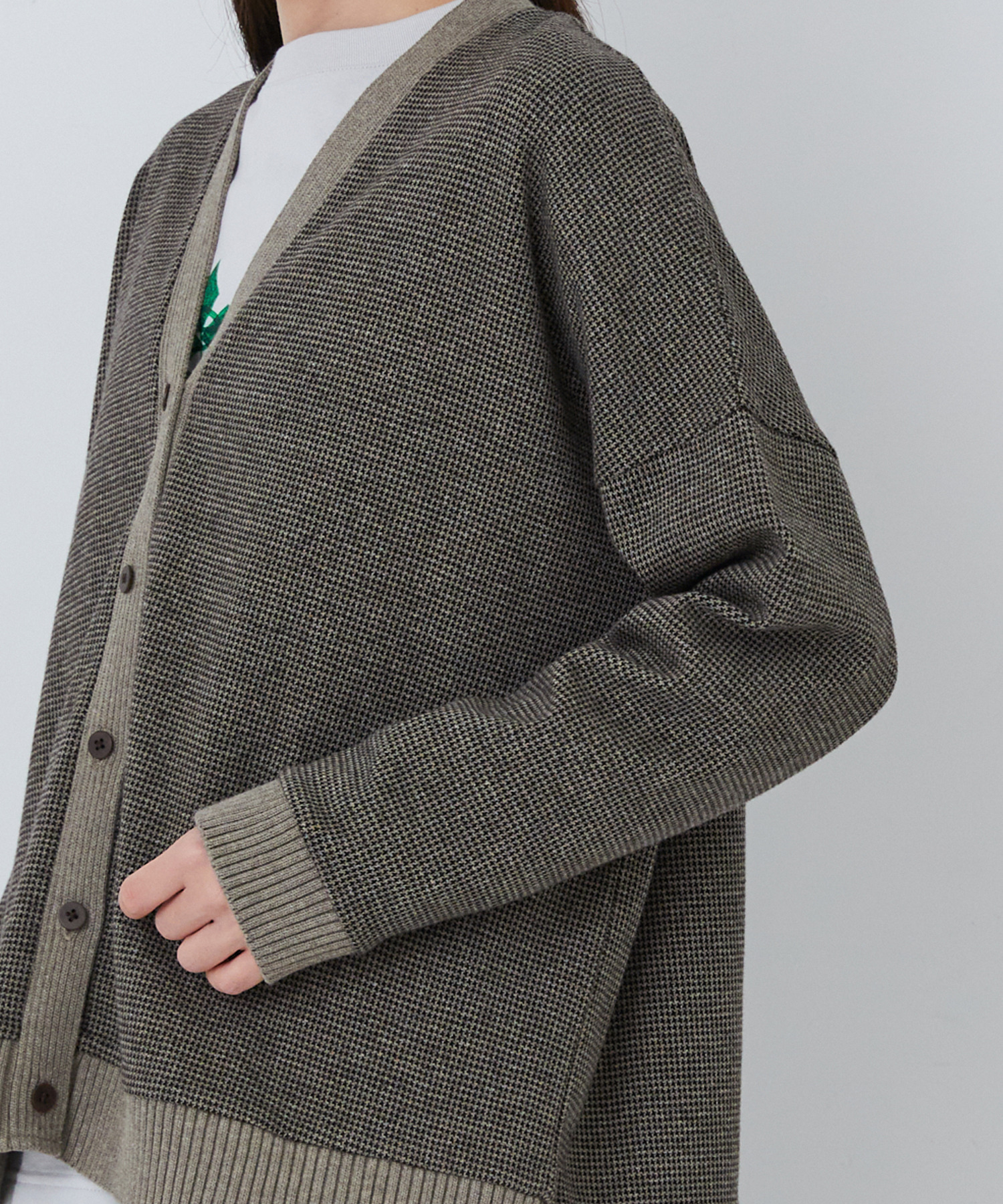 【congés payés】ポンチカーディガン 詳細画像 ダークブラウン 9