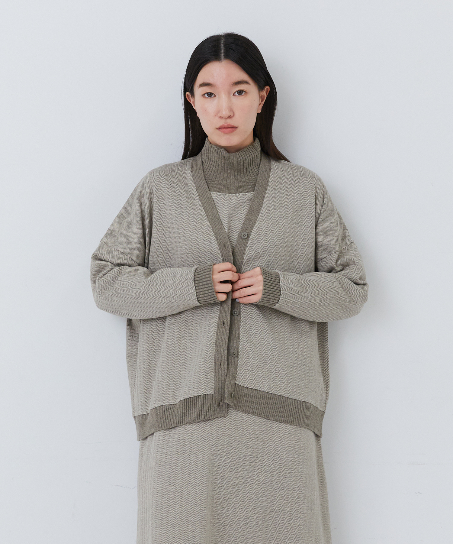 【congés payés】ポンチカーディガン 詳細画像 ベージュ 1