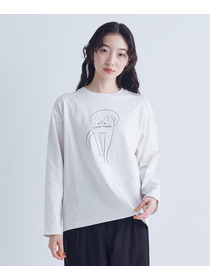 【congés payés】｜2BUY10%OFF・3BUY20%OFF｜ichiro yamaguchi.ロングＴシャツ 詳細画像 ブル－グレ－ 5