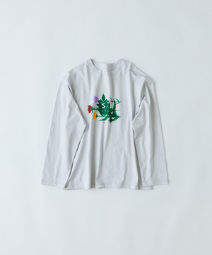 【congés payés】｜2BUY10%OFF・3BUY20%OFF｜ichiro yamaguchi.ロングＴシャツ 詳細画像 ブル－グレ－ 1