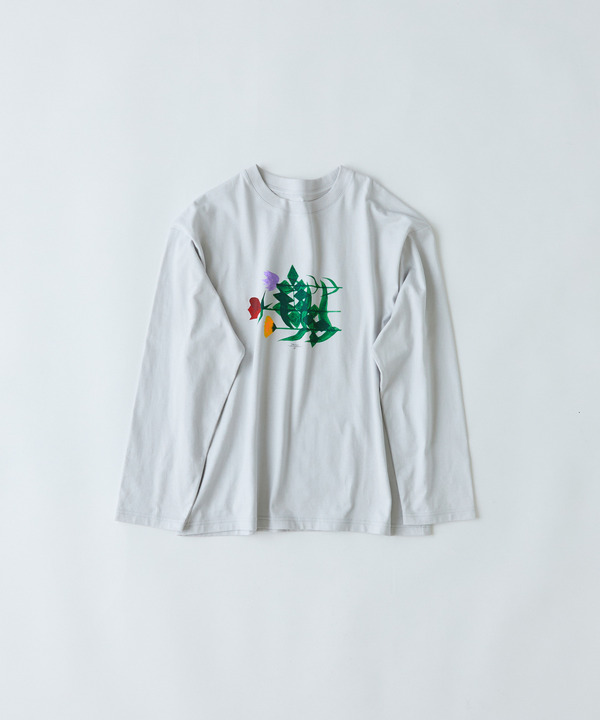 ｜2BUY10%OFF・3BUY20%OFF｜ichiro yamaguchi.ロングＴシャツ 詳細画像 ブル－グレ－ 1