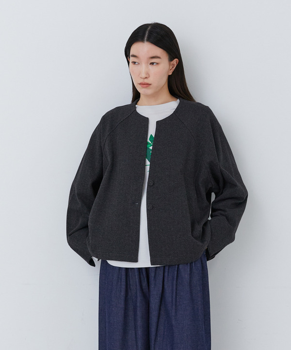 ｜2BUY10%OFF・3BUY20%OFF｜デザインフロントジャケット 詳細画像 ダークブラウン 1