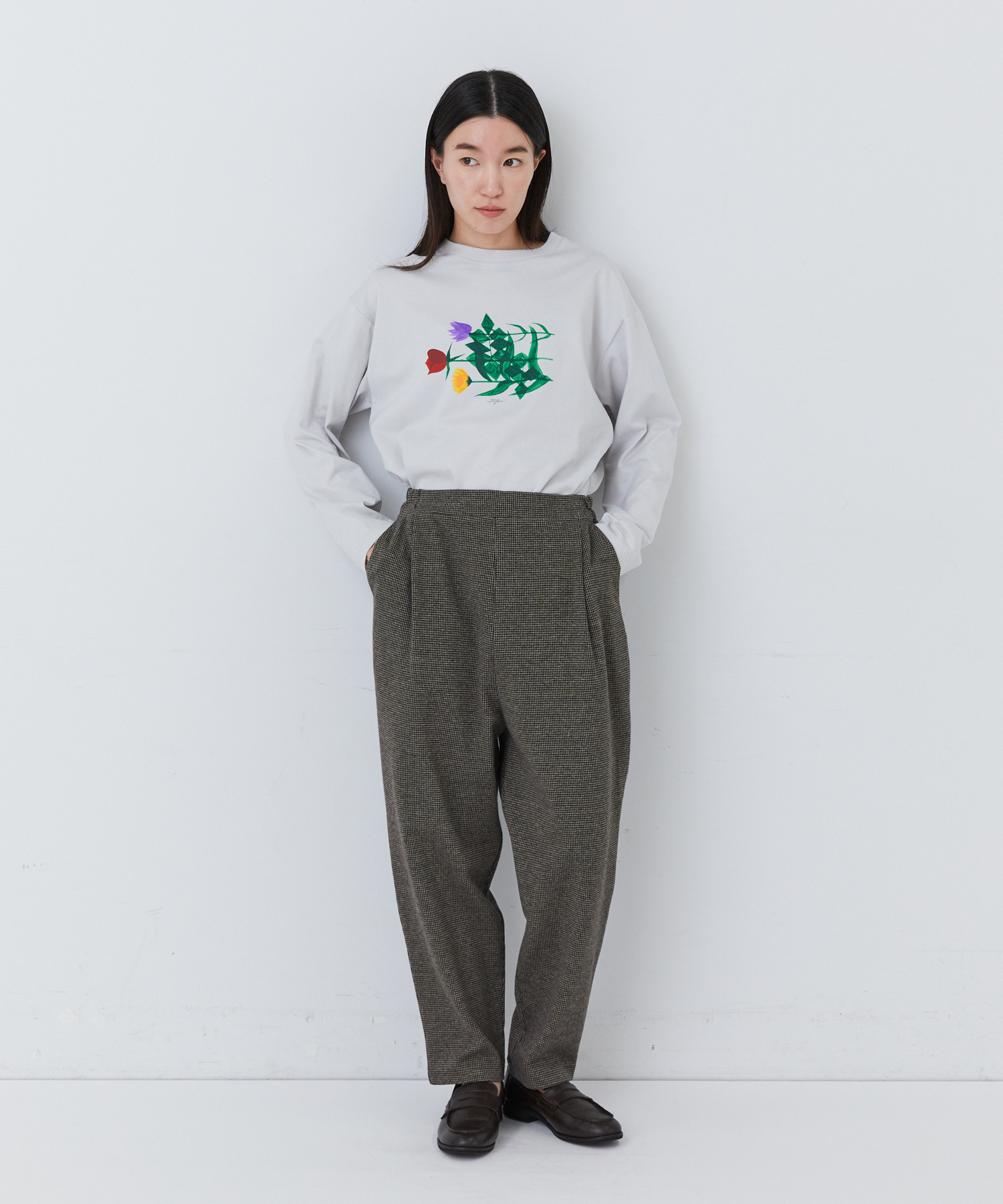 【congés payés】｜2BUY10%OFF・3BUY20%OFF｜ポンチタックパンツ 詳細画像 ベージュ 2