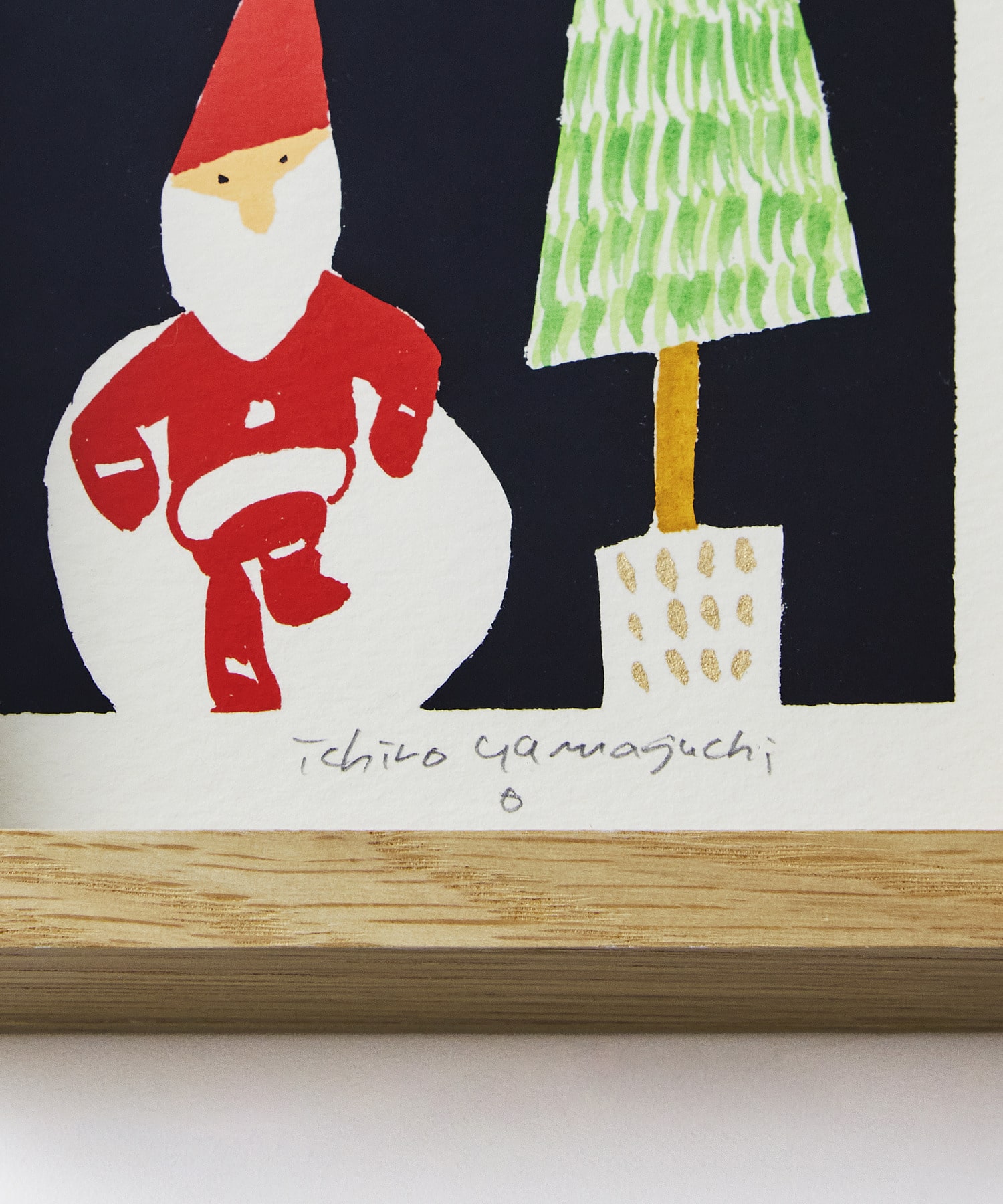 【congés payés】【山口一郎さん原画】クリスマス（ポストカードサイズ） 詳細画像 F 8