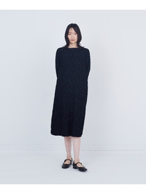 【ADIEU TRISTESSE】カットジャカードワンピース 詳細画像 ブラック 1