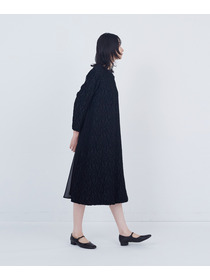 【ADIEU TRISTESSE】カットジャカードワンピース 詳細画像 ブラック 2