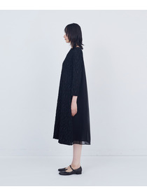 【ADIEU TRISTESSE】カットジャカードワンピース 詳細画像 ブラック 4