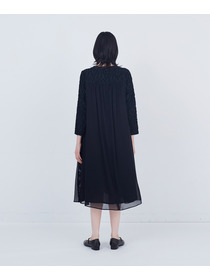 【ADIEU TRISTESSE】カットジャカードワンピース 詳細画像 ブラック 5