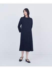 【ADIEU TRISTESSE】カットジャカードワンピース 詳細画像 ブラック 6