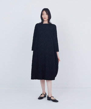 【ADIEU TRISTESSE】カットジャカードワンピース 詳細画像 ブラック 1