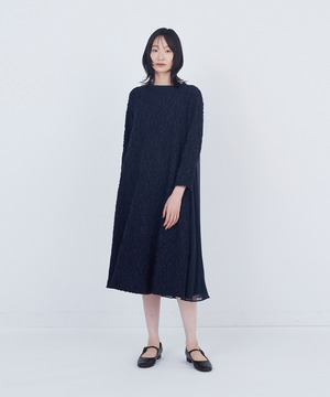 【ADIEU TRISTESSE】カットジャカードワンピース 詳細画像 ネイビー 1