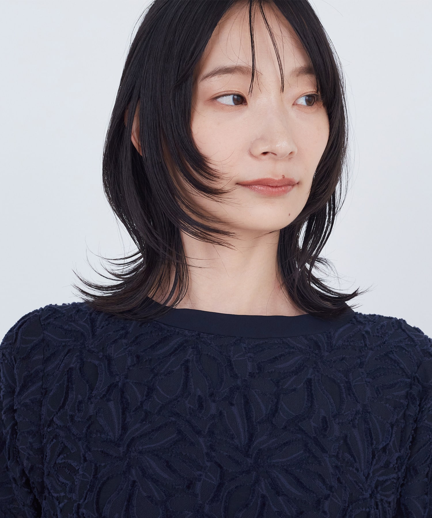 【ADIEU TRISTESSE】カットジャカードワンピース 詳細画像 ブラック 12