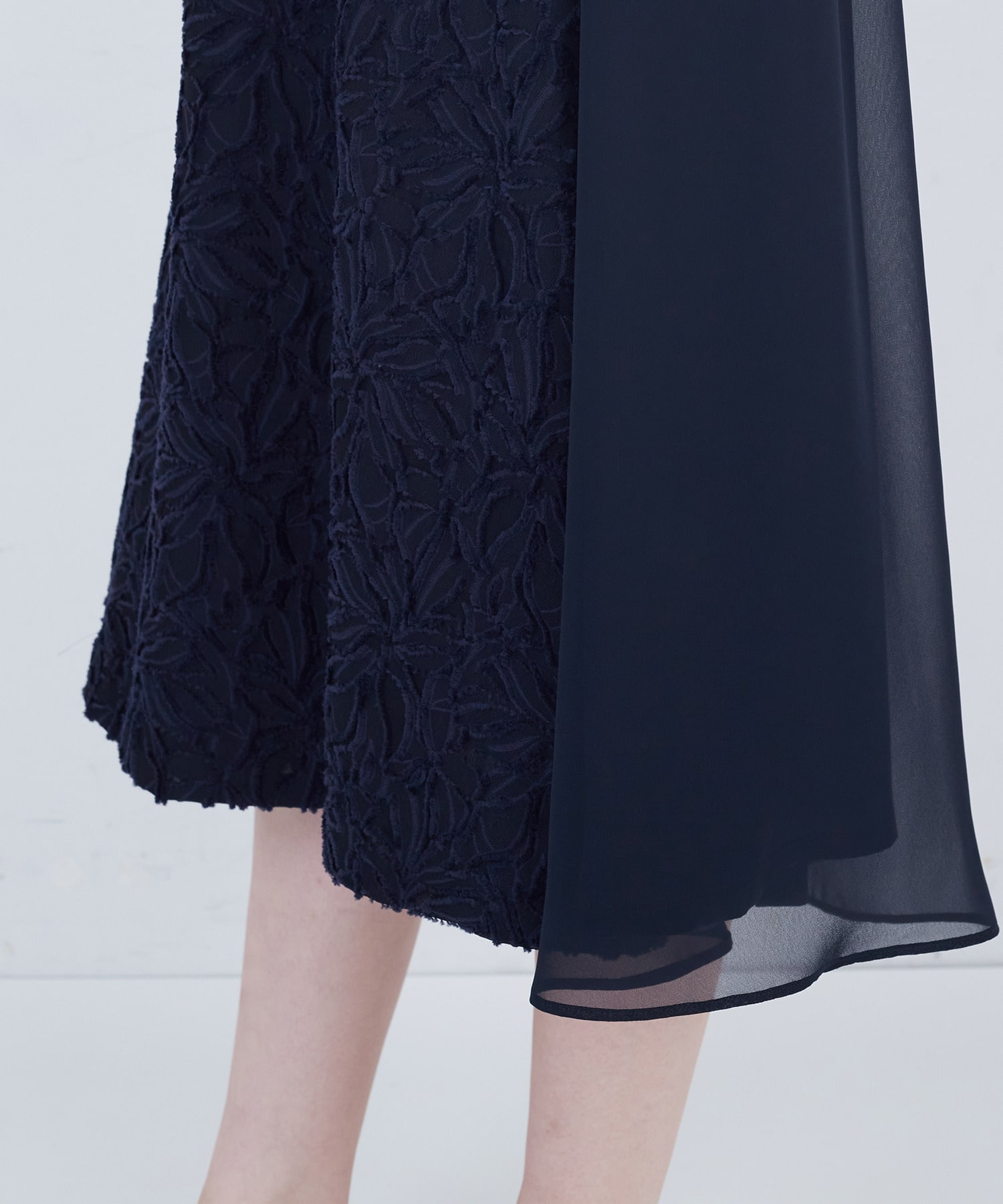 【ADIEU TRISTESSE】カットジャカードワンピース 詳細画像 ブラック 15