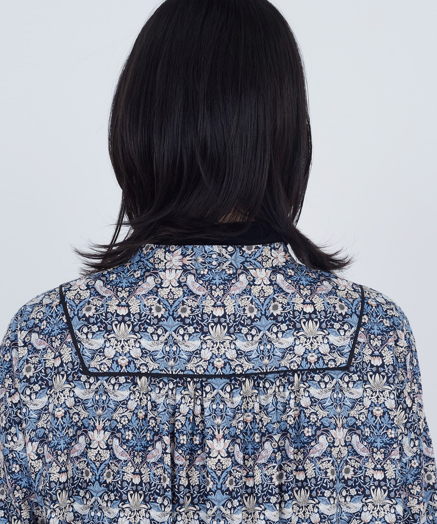 【ADIEU TRISTESSE】リバティプリントワンピース 詳細画像 グレー系その他 13