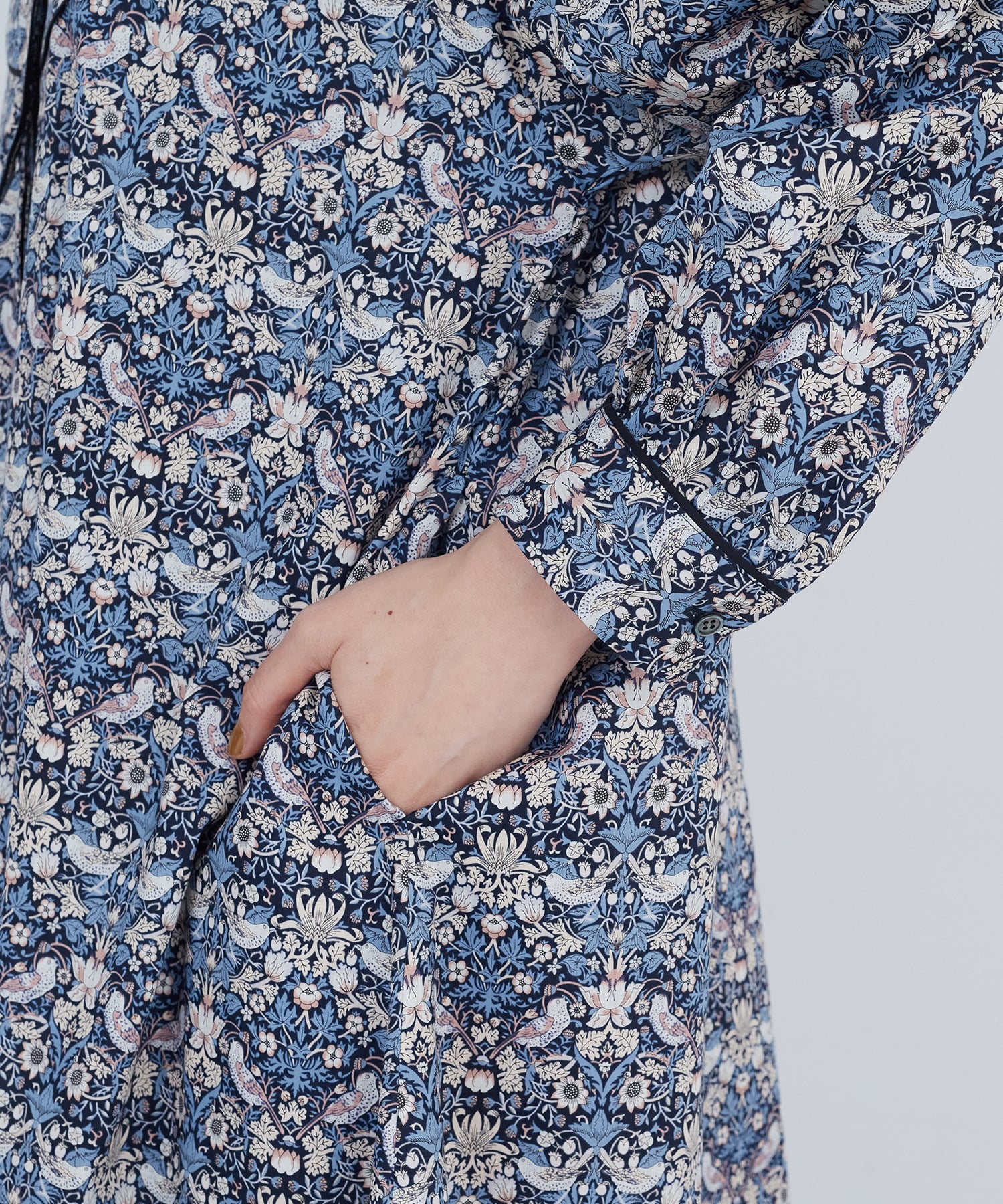 【ADIEU TRISTESSE】リバティプリントワンピース 詳細画像 グレー系その他 15