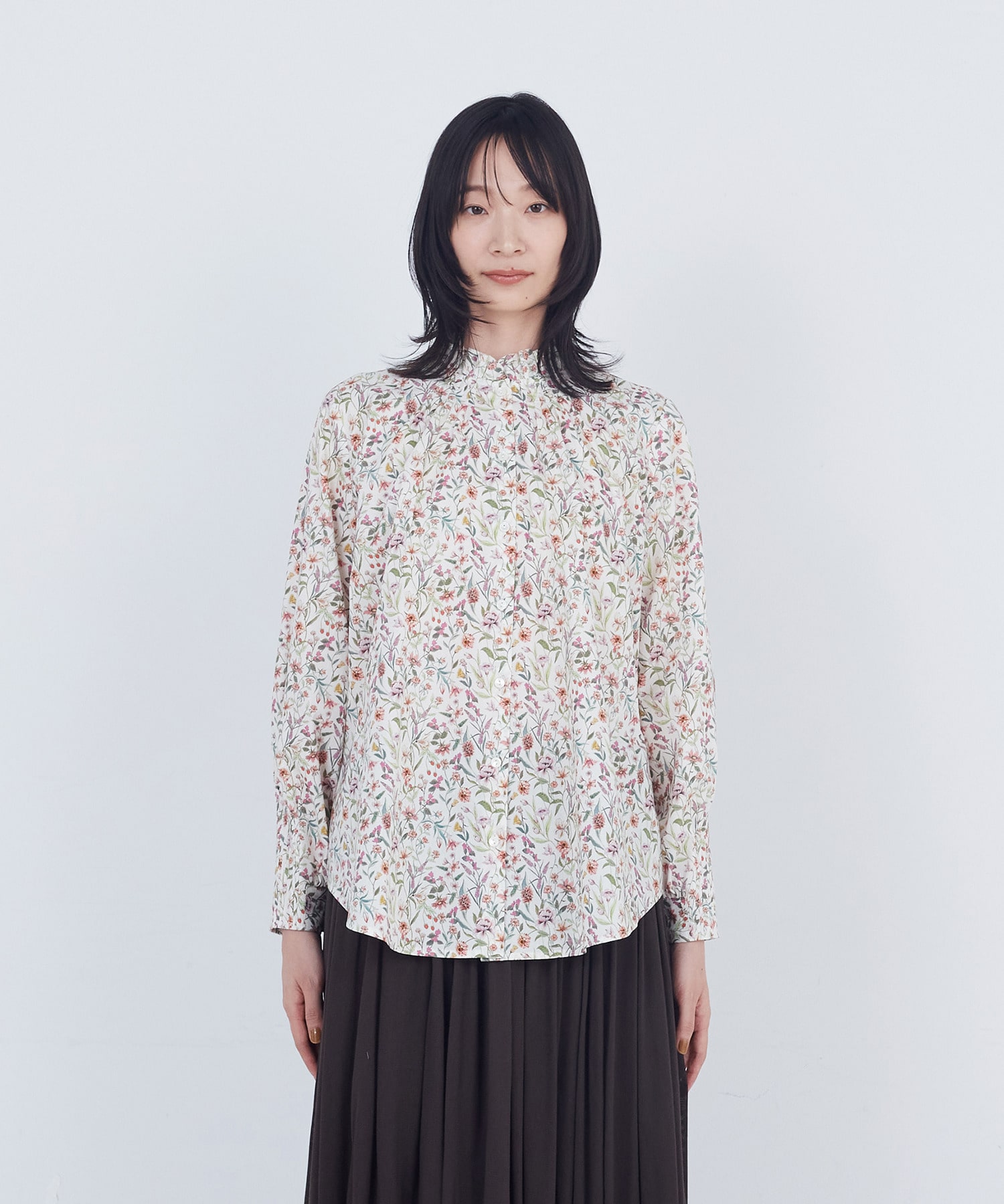 【ADIEU TRISTESSE】フリルカラーブラウス 詳細画像 ネイビー 10