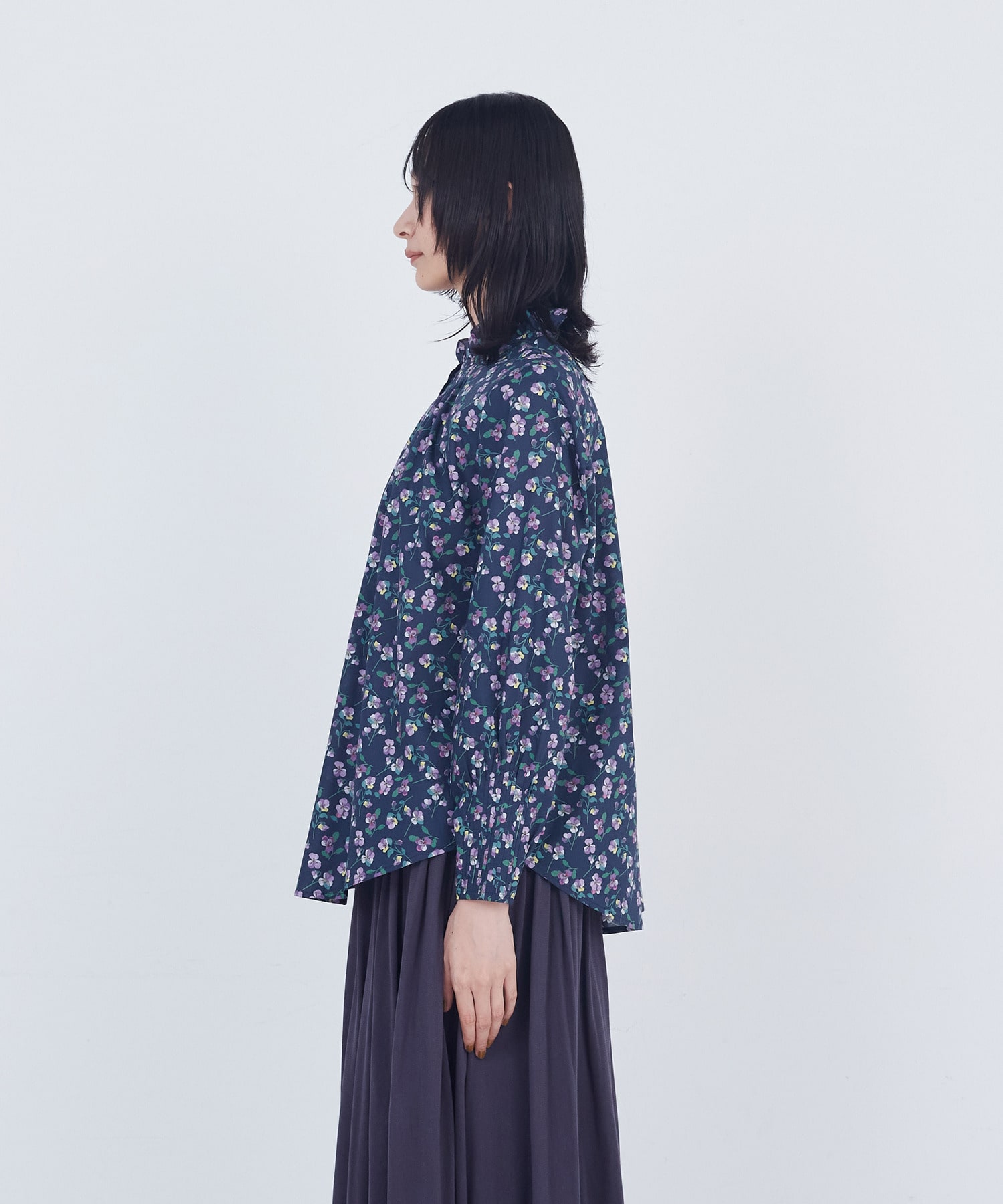 【ADIEU TRISTESSE】フリルカラーブラウス 詳細画像 ネイビー 16