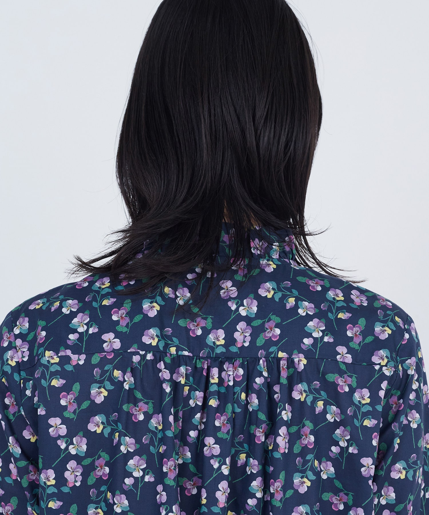 【ADIEU TRISTESSE】フリルカラーブラウス 詳細画像 ネイビー 19