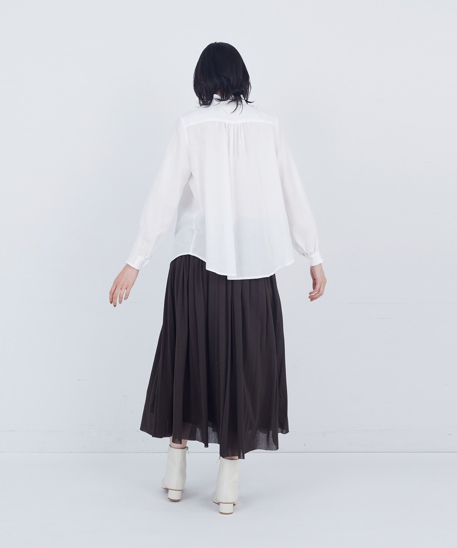 【ADIEU TRISTESSE】フリルカラーブラウス 詳細画像 ネイビー 3