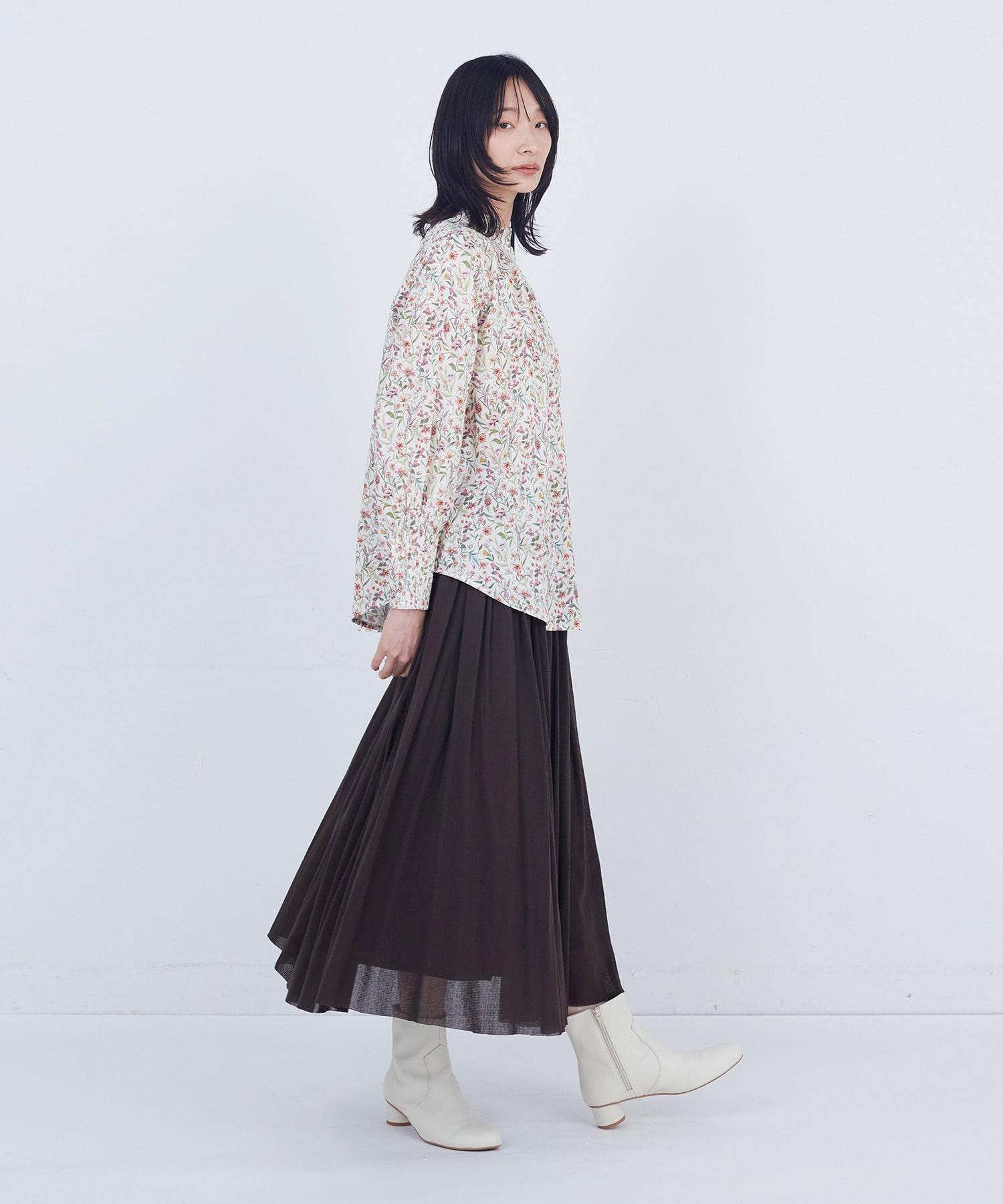 【ADIEU TRISTESSE】フリルカラーブラウス 詳細画像 ネイビー 8