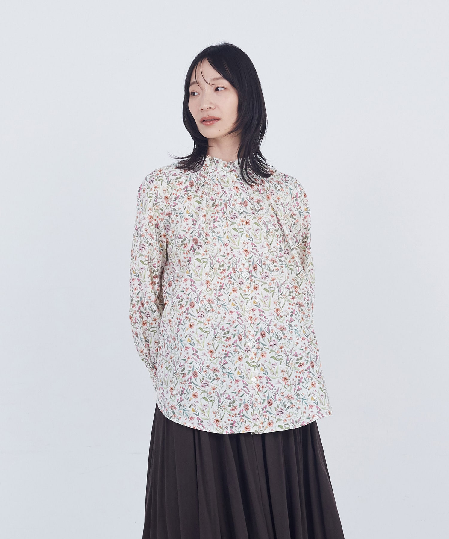 【ADIEU TRISTESSE】フリルカラーブラウス 詳細画像 ホワイト系その他 1