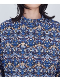 【ADIEU TRISTESSE】リバティプリントブラウス 詳細画像 ブルー系その他 14