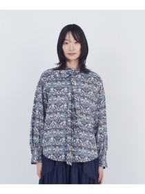 【ADIEU TRISTESSE】リバティプリントブラウス 詳細画像 ブルー系その他 4