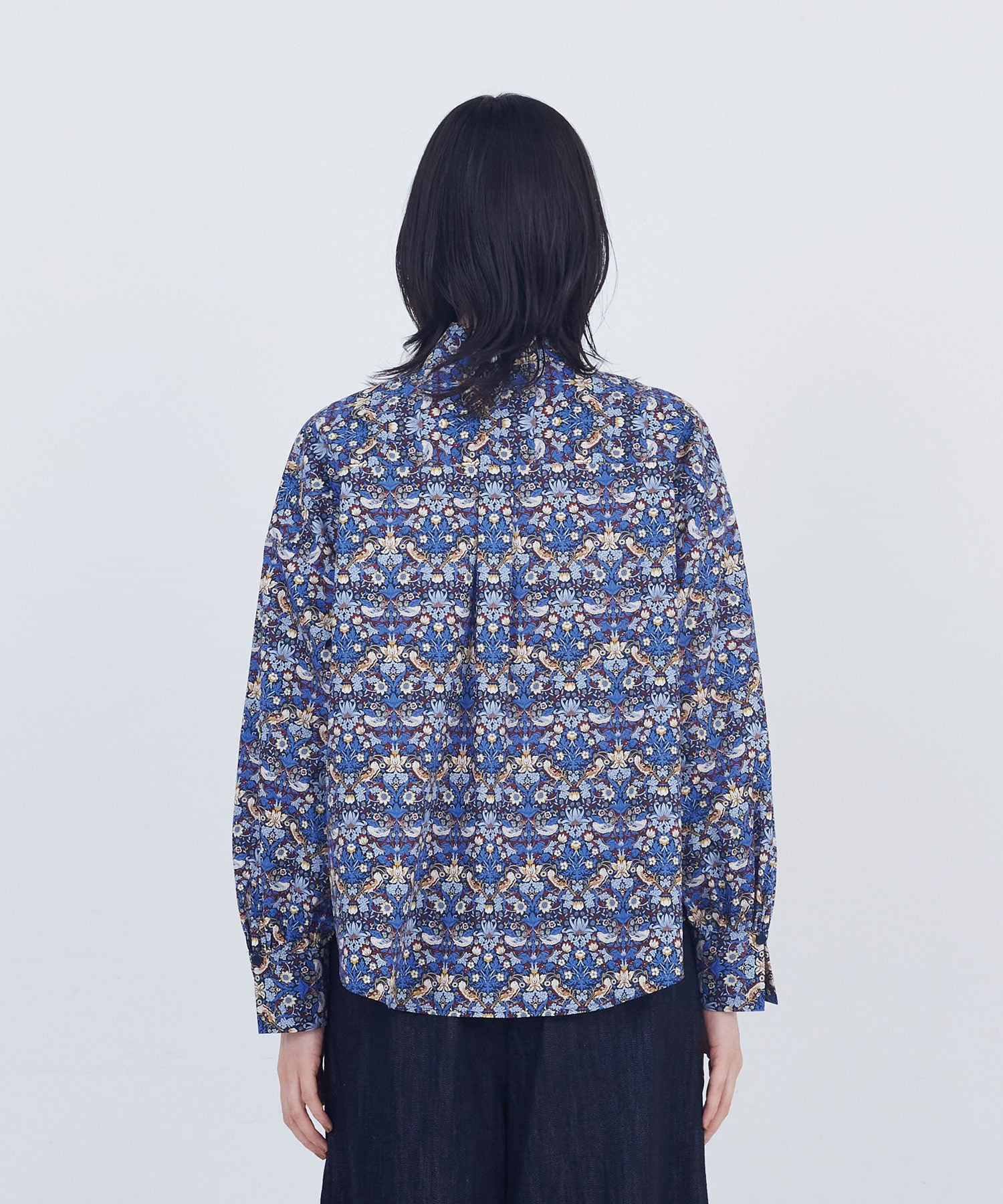 【ADIEU TRISTESSE】リバティプリントブラウス 詳細画像 ブルー系その他 12