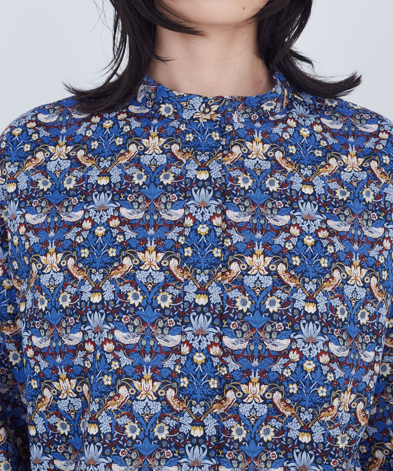 【ADIEU TRISTESSE】リバティプリントブラウス 詳細画像 ブルー系その他 14