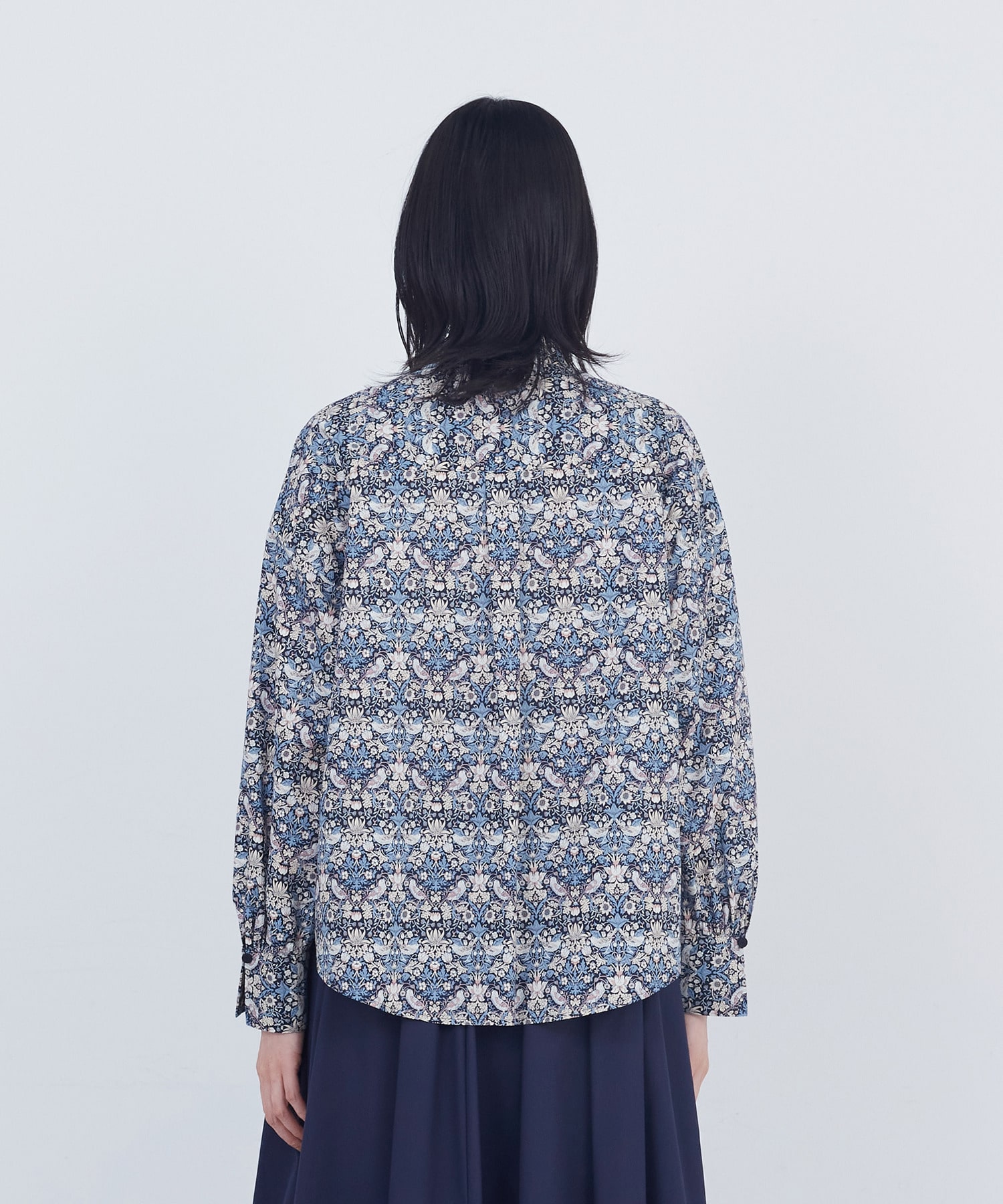 【ADIEU TRISTESSE】リバティプリントブラウス 詳細画像 ブルー系その他 6