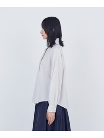 【ADIEU TRISTESSE】コットンローンフリルカラーブラウス 詳細画像 ライトグレー 5