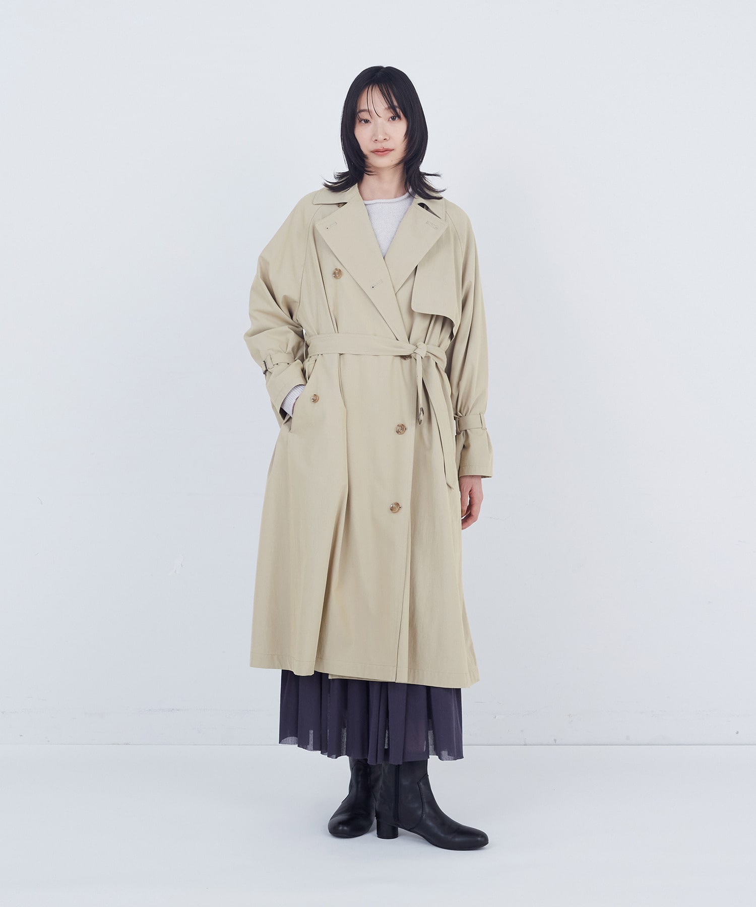 【ADIEU TRISTESSE】ライナー付きトレンチコート 詳細画像 ベージュ 11