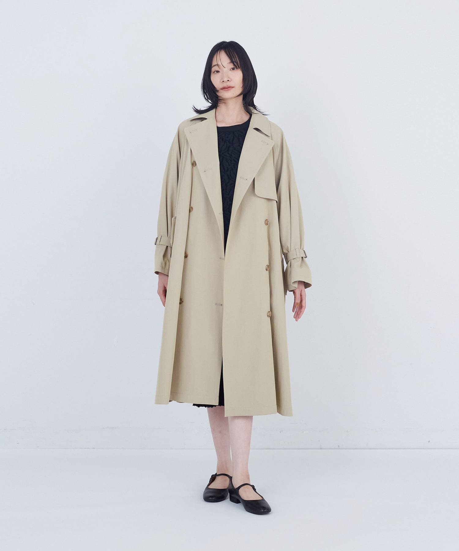 【ADIEU TRISTESSE】ライナー付きトレンチコート 詳細画像 ベージュ 12