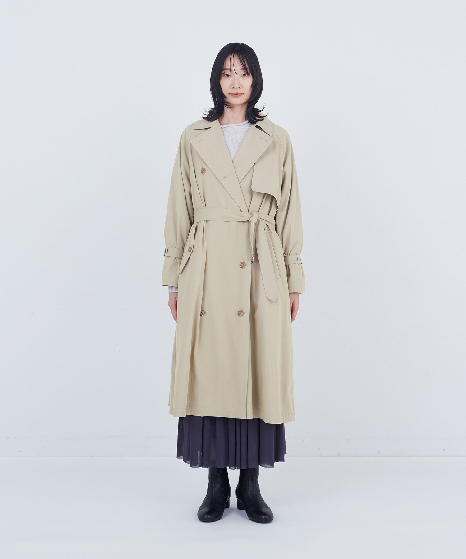 【ADIEU TRISTESSE】ライナー付きトレンチコート 詳細画像 ベージュ 13