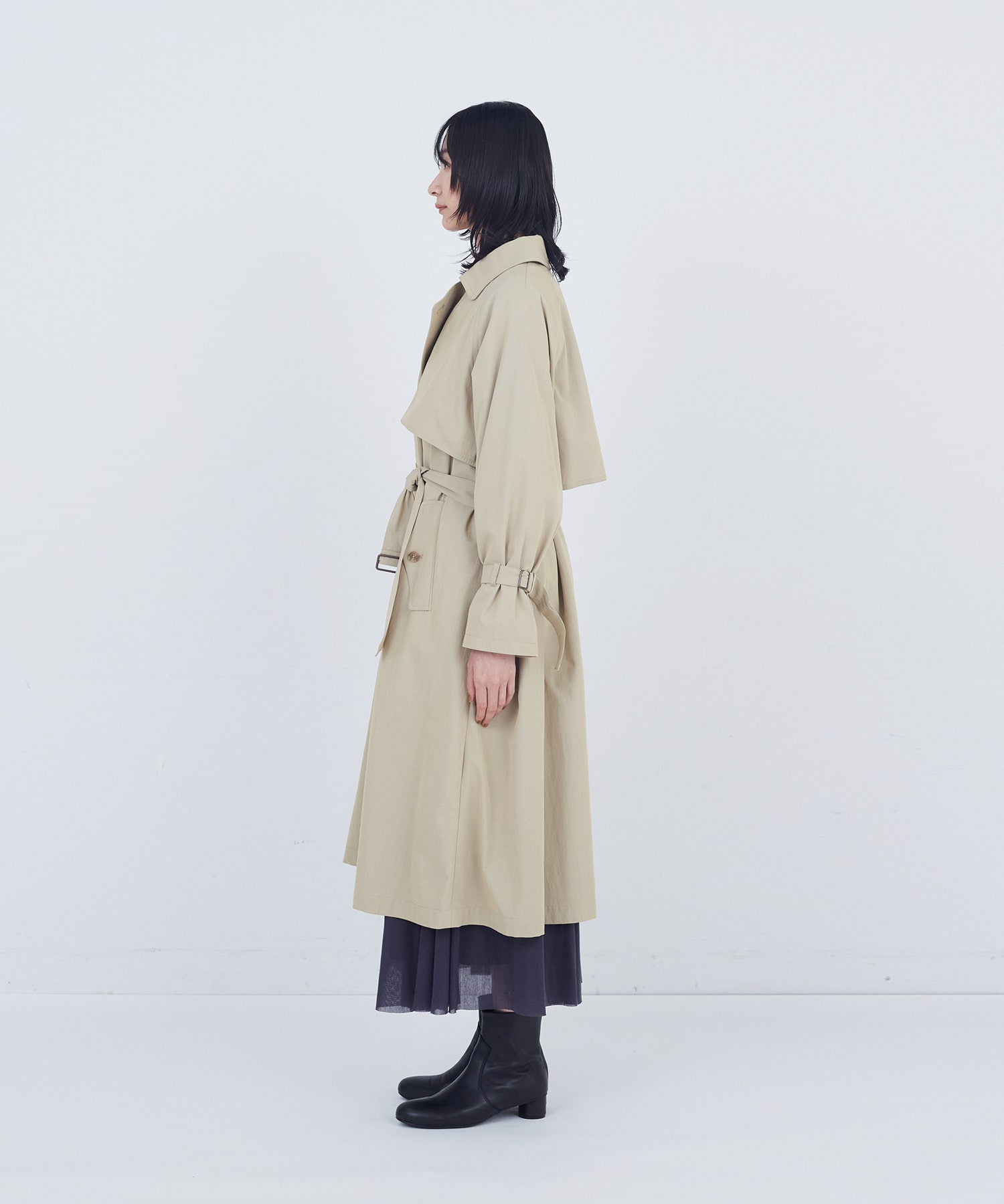 【ADIEU TRISTESSE】ライナー付きトレンチコート 詳細画像 ベージュ 14